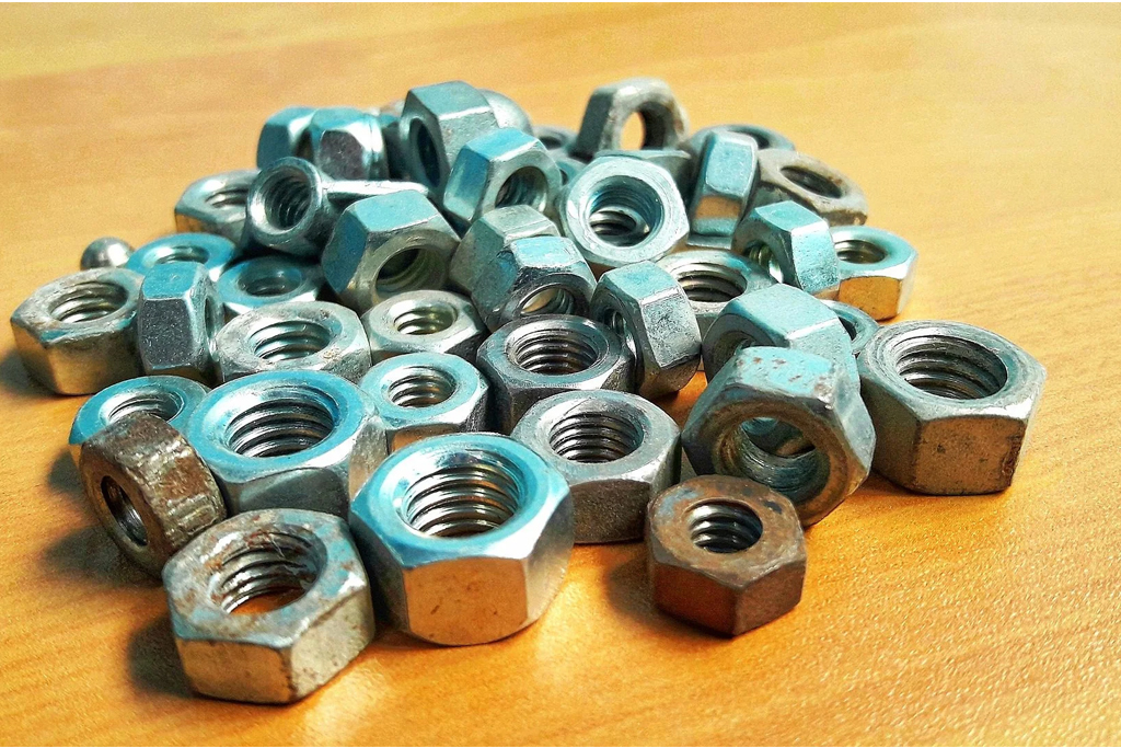 Nuts Fasteners in various sizes and materials offered by Metcore Steel & Alloys